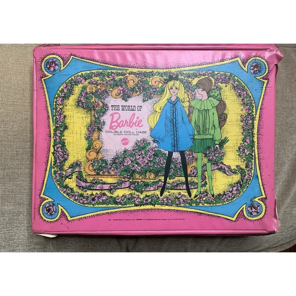 Vintage 1968 The World Of Barbie Double Doll‎ Case Mattel Rare